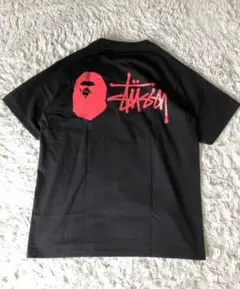 【インパクト抜群】アベイシングエイプ×ステューシー 限定コラボTシャツ Mサイズ