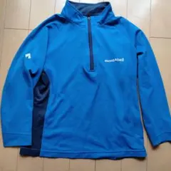 mont-bell ハーフジップ トップス 青