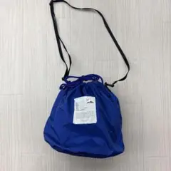 アウトドア ナイロン 巾着 ショルダー バッグ ロイヤルブルー