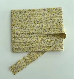 バイアステープ イエロー 花柄 小花柄 コットン ハンドメイド