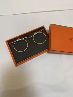 HERMÈS ループピアス MMサイズ 未使用品