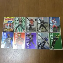 仮面ライダー　全集合　銀ピカカード　生誕30周年記念