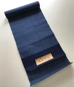 反物 未仕立て 裏柄変り 薩摩浴衣 綿１００％ 11785 薩摩浴衣 未使用 綿100% 裏柄変り 反物 ネイビー系 - メルカリ