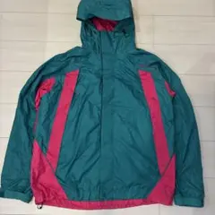コロンビア チタニウム マウンテンパーカー グリーン ピンク 切替 ヴィンテージ