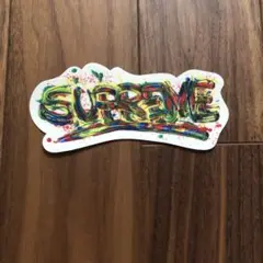 SUPREME ステッカー　ペイントロゴ