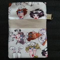 ハンドメイド　ナースポーチ　オーガナイザー　 ロ゙ラライハリス　ナース　グレー