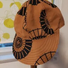 ハンドメイド　柿渋染のキャップ