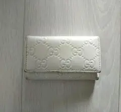 GUCCI キーケース革製白 11/5迄