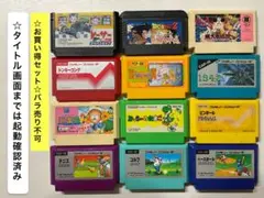 即購入不可(31-41)ファミコン FC 計12本セット、レーサーミニ四駆、他