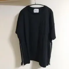anown サイドリングジップ胸ポケットオーバーサイズTシャツ