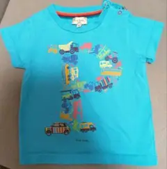Paul Smith ベビー Tシャツ 80 水色 車両デザイン