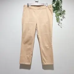 【ユニクロ】イージークロップドレギンスパンツ Lサイズ　オレンジ　レディース