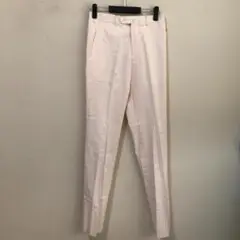31811　鎌倉シャツ　スラックス　パンツ　ピンクストライプ　４6