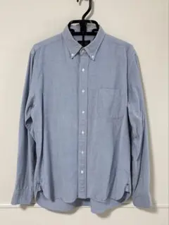 BEAMS PLUS オックスフォード ボタンダウン シャツ サックス M