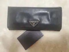 ジャンク品 PRADA プラダ 長財布