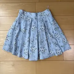 C•O•L•Z•A コルザ　キュロットスカート　Mサイズ　花柄 水色