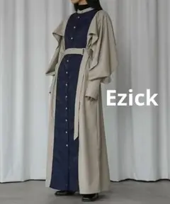 【新品・タグ付き】Ezick Jacquard line シャツドレス