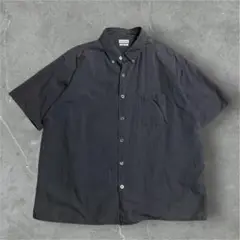 Steven Alan 半袖シャツ　ボールド　ストライプ　ブラック