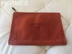 HERMES エルメス ヨッティング ポーチ キャンバス オレンジ