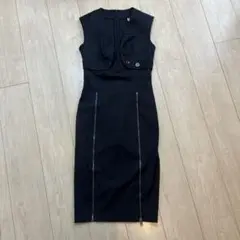 ANTONIO BERARDI ブラック ノースリーブ ワンピース