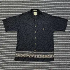 M.E Sport 90s M 古着　レーヨンアロハシャツ