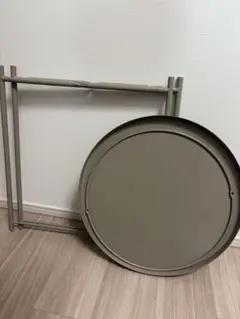 IKEA GLADOM グラドム トレイテーブル, ダークグレーベージュ