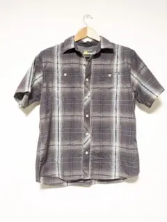 エディバウアー Eddie Bauer 半袖チェックシャツ サイズM