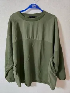 ニコアンド　オリーブグリーン 長袖 Tシャツ