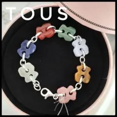 天然石ブレス 未使用 TOUS トウス モチーフブレスレット 天然石 シルバー