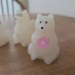 polar bear bank 白くま貯金箱 ぼんやりライトマスコット ガチャ