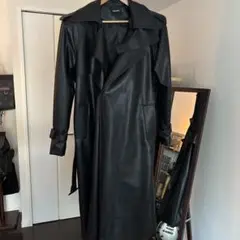 Still water レザートレンチコート