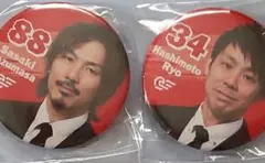レッドイーグルス北海道 アイスホッケー選手バッジ 2個セット