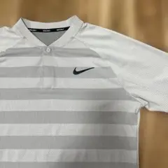 Nike ゴルフ ポロシャツ ホワイト/グレー　Mサイズ
