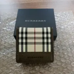 BURBERRY バーバリー ノバチェック レザー キャンバス コインケース