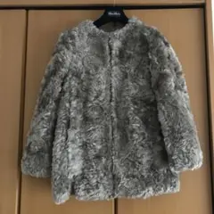 PLST エコファー ノーカラーコート