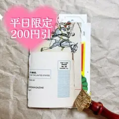 海外ヴィンテージ素材をふんだんに使用したミニジャンクジャーナル/雑記帳 №7
