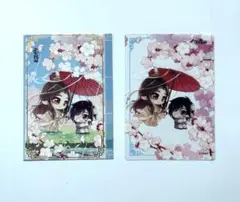 天官賜福　ポストカード　クリアカード　デフォルメ　2枚セット　花城　謝憐　②