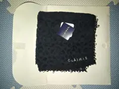 CLATHAS レオパード柄 ハンカチ 黒