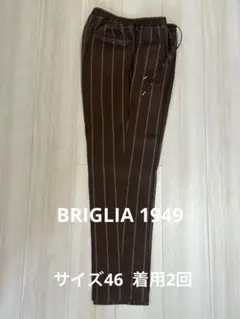 値下げしましたBRIGLIA 1949 ブリリア リネン　イージー　スラックス