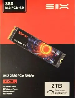 SIX X7400 2TB M.2 PCIe 4.0 SSD PS5対応