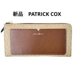 新品PATRICKCOX★ローマ★長財布★収納力抜群★牛革★前ポケット男女兼用