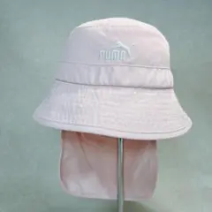 キッズ プーマ PUMA 日よけ バケットハット 帽子 ピンク