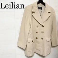 Leilian レリアン Pコート ピーコート ウール クリーム ホワイト 13