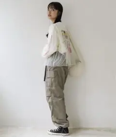 FREAK'S STORE チュール2WAYリボンギャザーブラウス