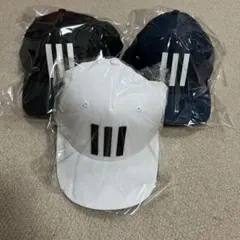adidas 3本ストライプキャップ 3色セット　新品未使用品未開封