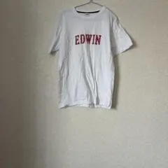 EDWIN ホワイト Tシャツ LARGE