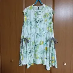 ☆新品未使用 IKUKO 麻100%ワンピース ❬8/10日までの出品です❭
