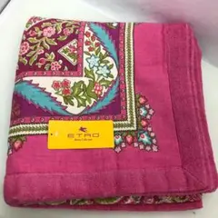 ✨️新品未使用✨️ ETRO エトロ タオルケット ペイズリー柄 オレンジ ロゴ刺繍 ETRO - エトロ タオルケットの通販 by あん's shop｜エトロなら