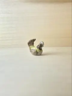 ニワトリのフェーブ　鳥　陶器　陶芸　ミニチュア　フィギュア　インテリア