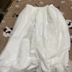 ホワイト フレア パニエ